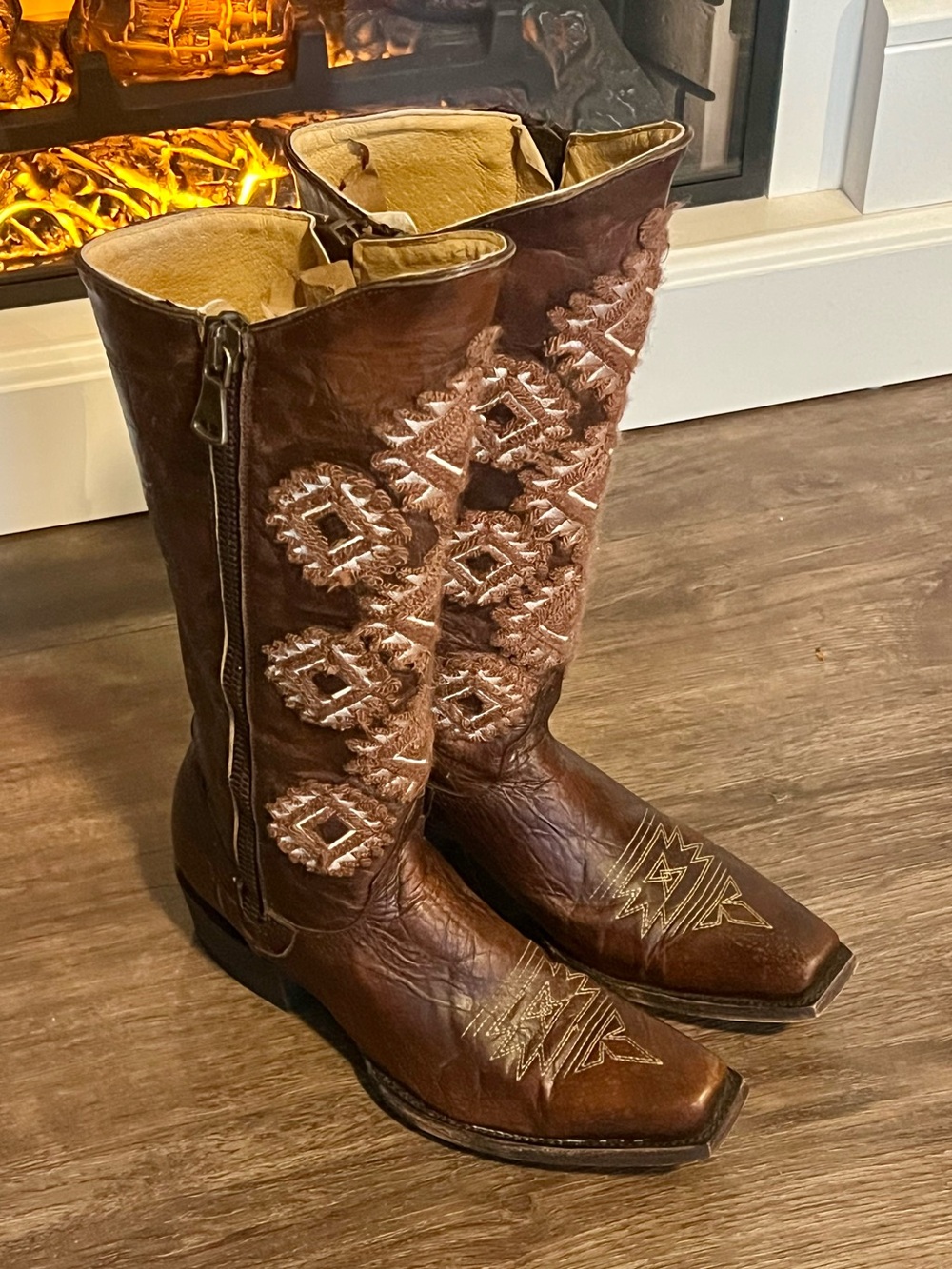 Idyllwind Vagabond western cowboy boots 7.5 distressed leather